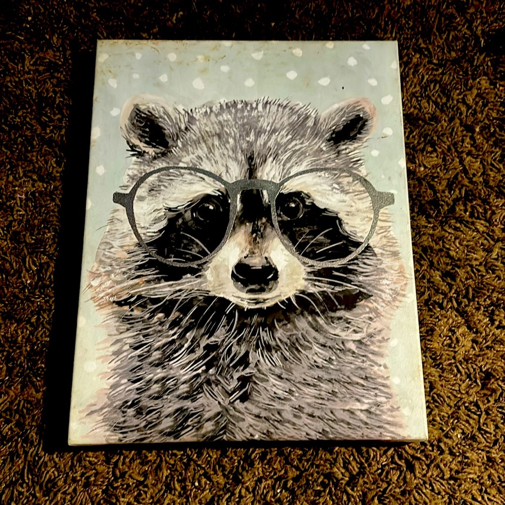 hobby lobby - raccoon wall decor